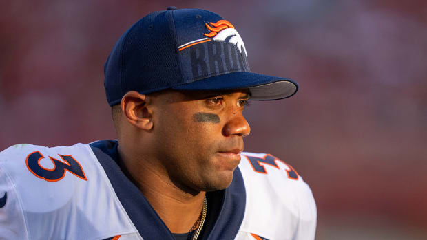 Former Denver Broncos quarterback Russell Wilson